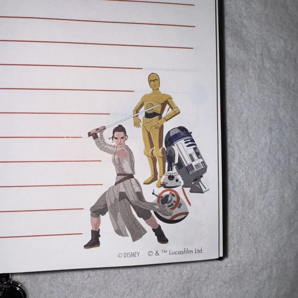 Disney Store 30th Anniversary Journal & Pen Mickey Minnie R2D2 BB-8 Iron Man